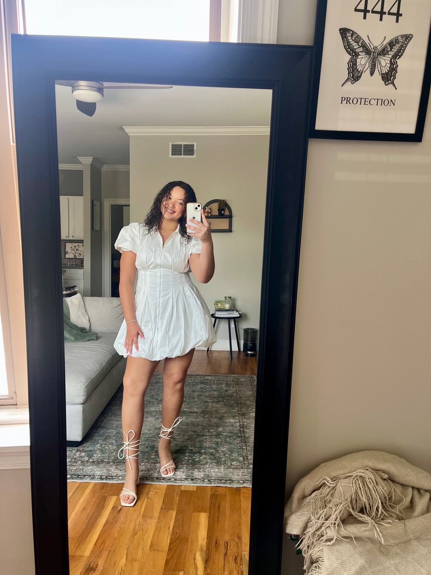 the simone dress - white