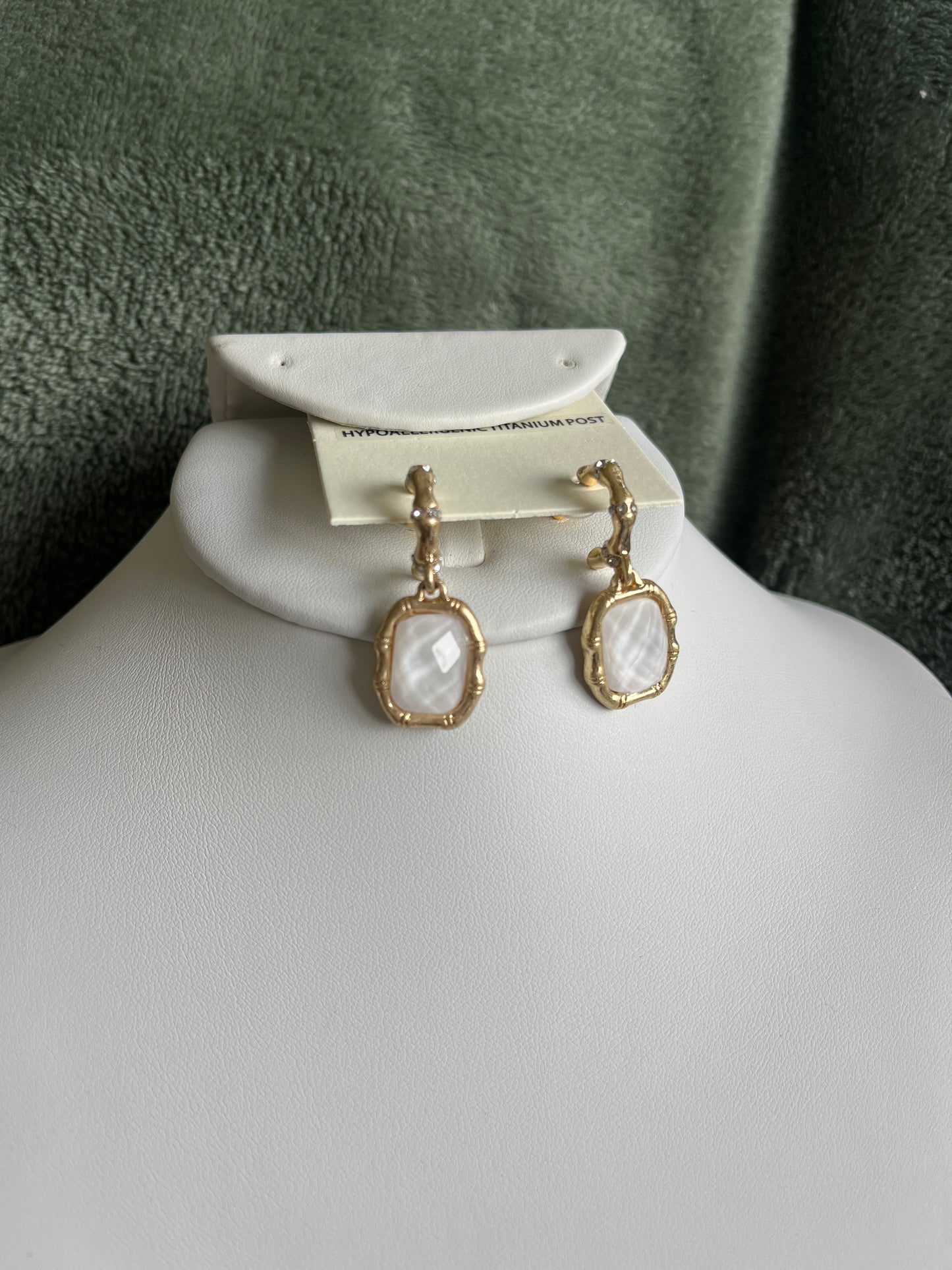 Diamond Textured Hoops