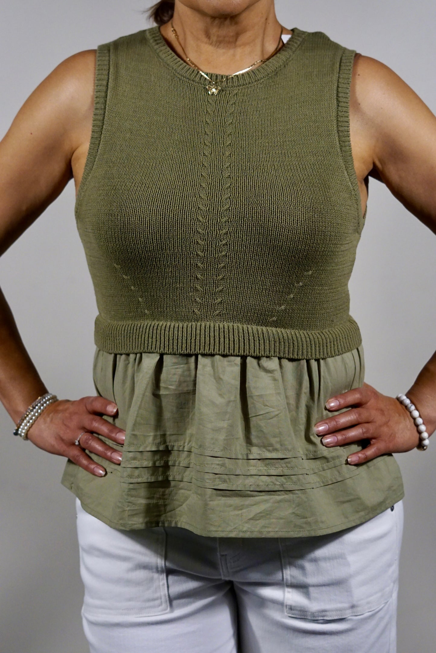 Knit Peplum Top