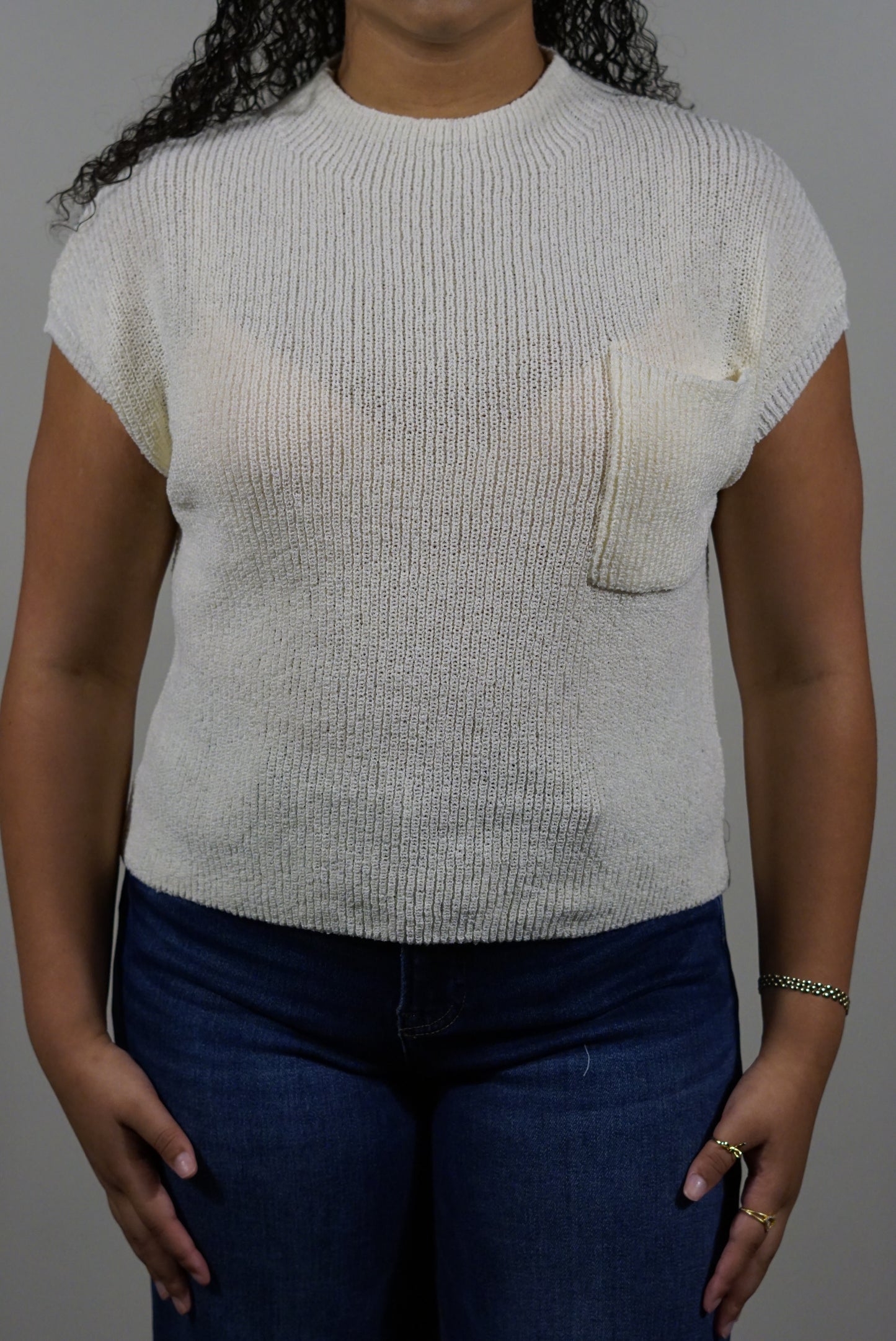 Mock Neck Summer Sweater