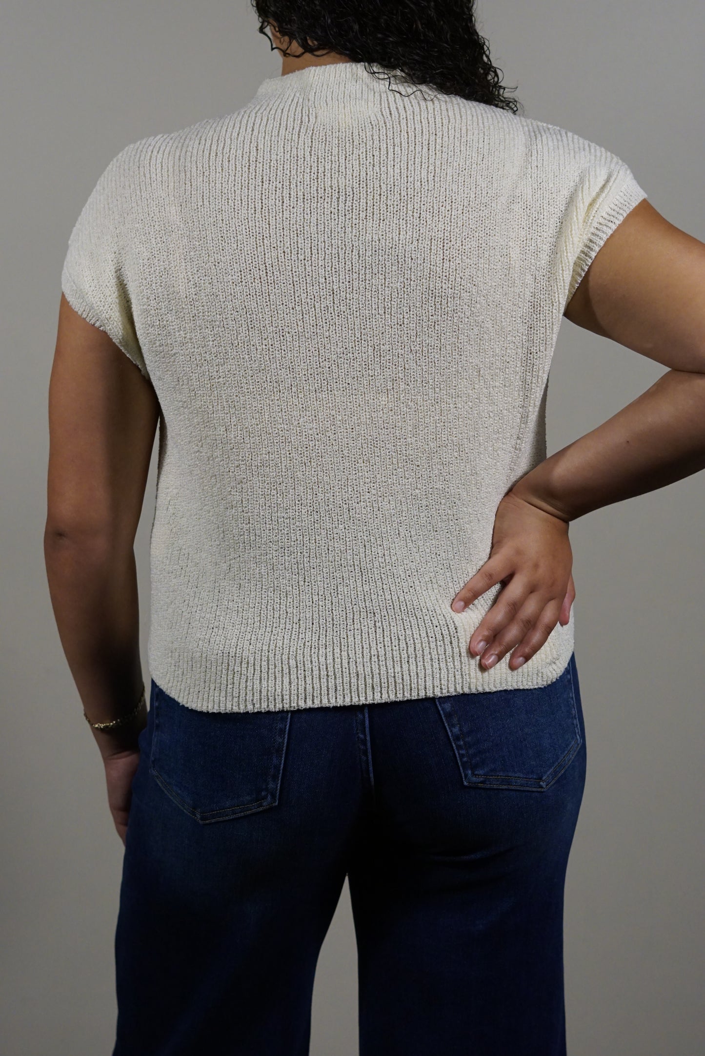 Mock Neck Summer Sweater