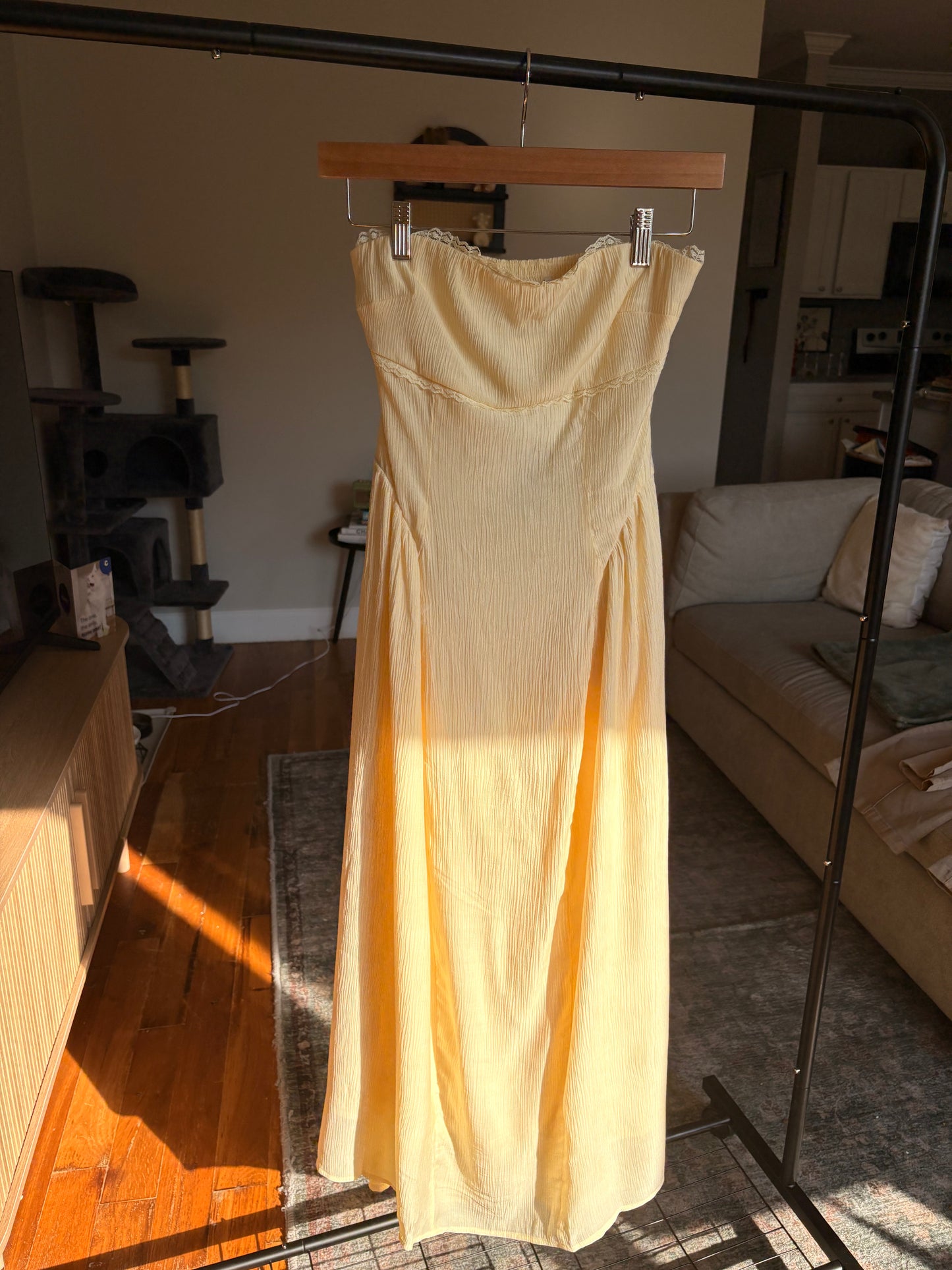 strapless sunshine dress