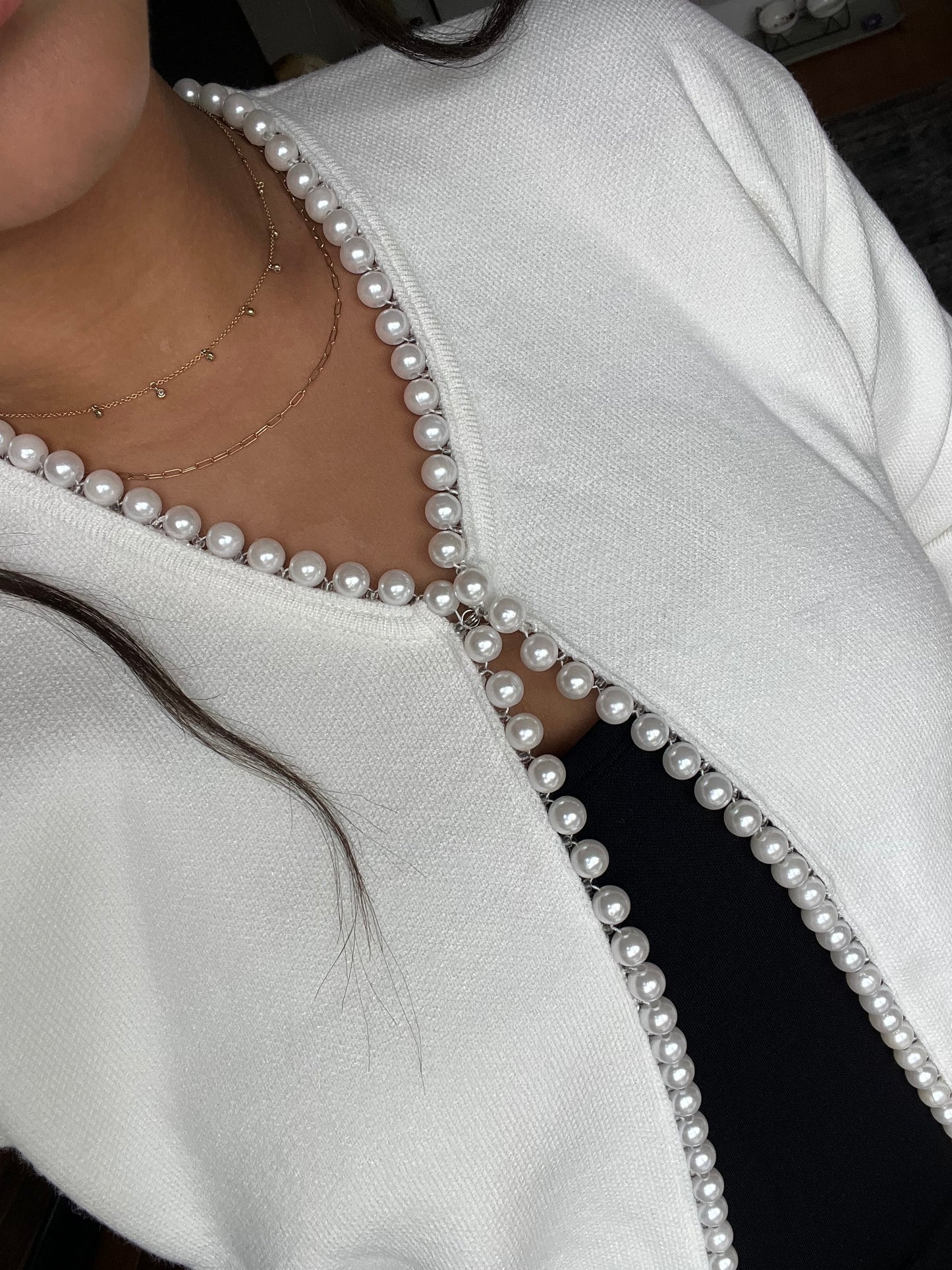 Pearl Trimmed Cardigan
