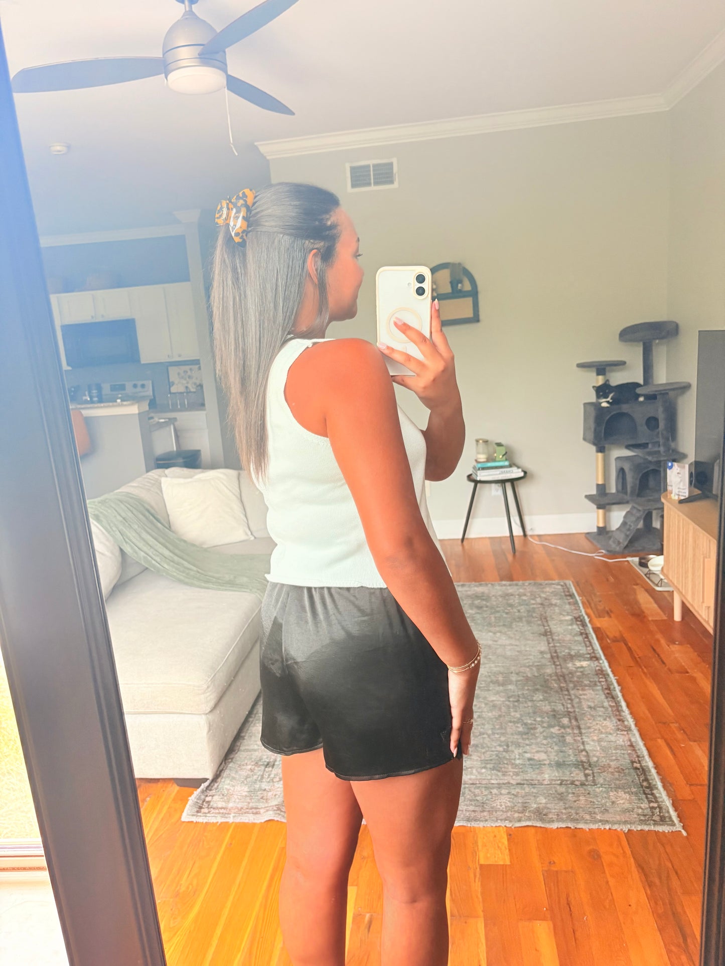 weekend getaway shorts — black