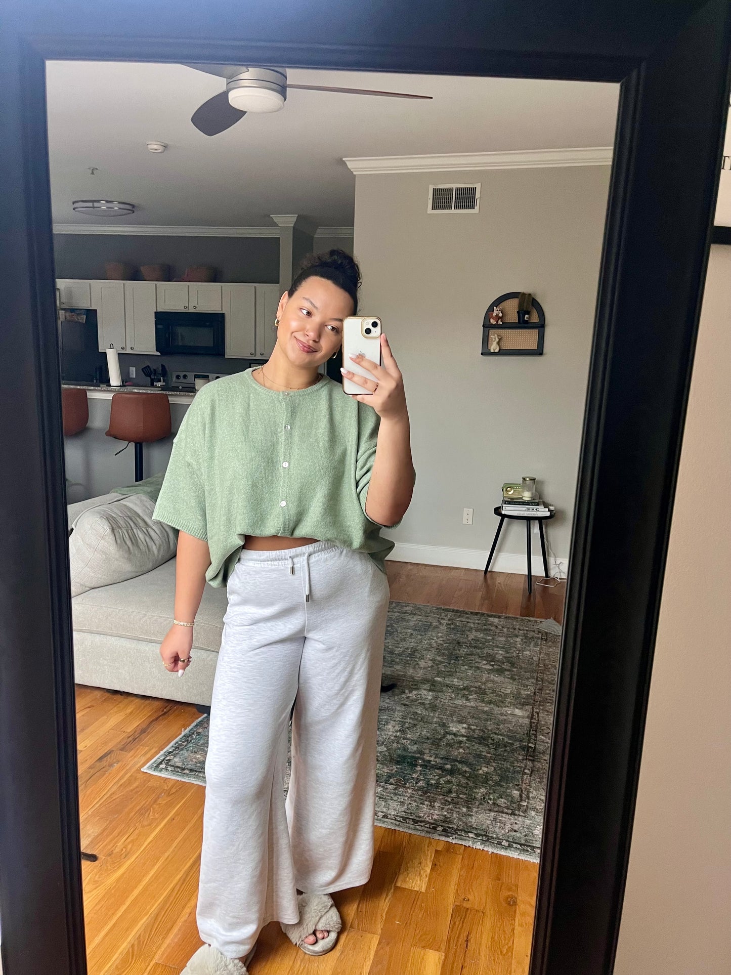 button down short sleeve sweater