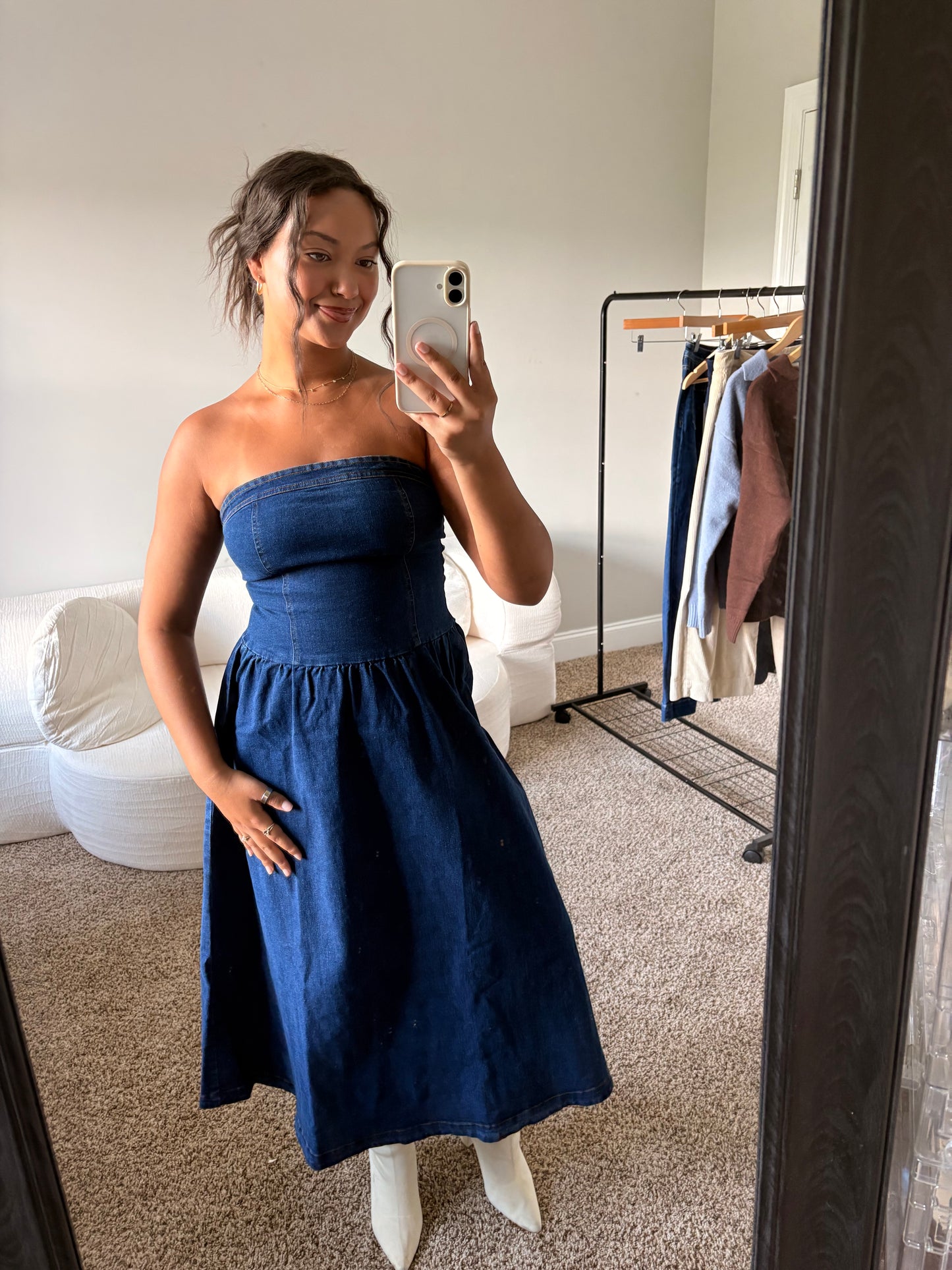 the aurora midi dress