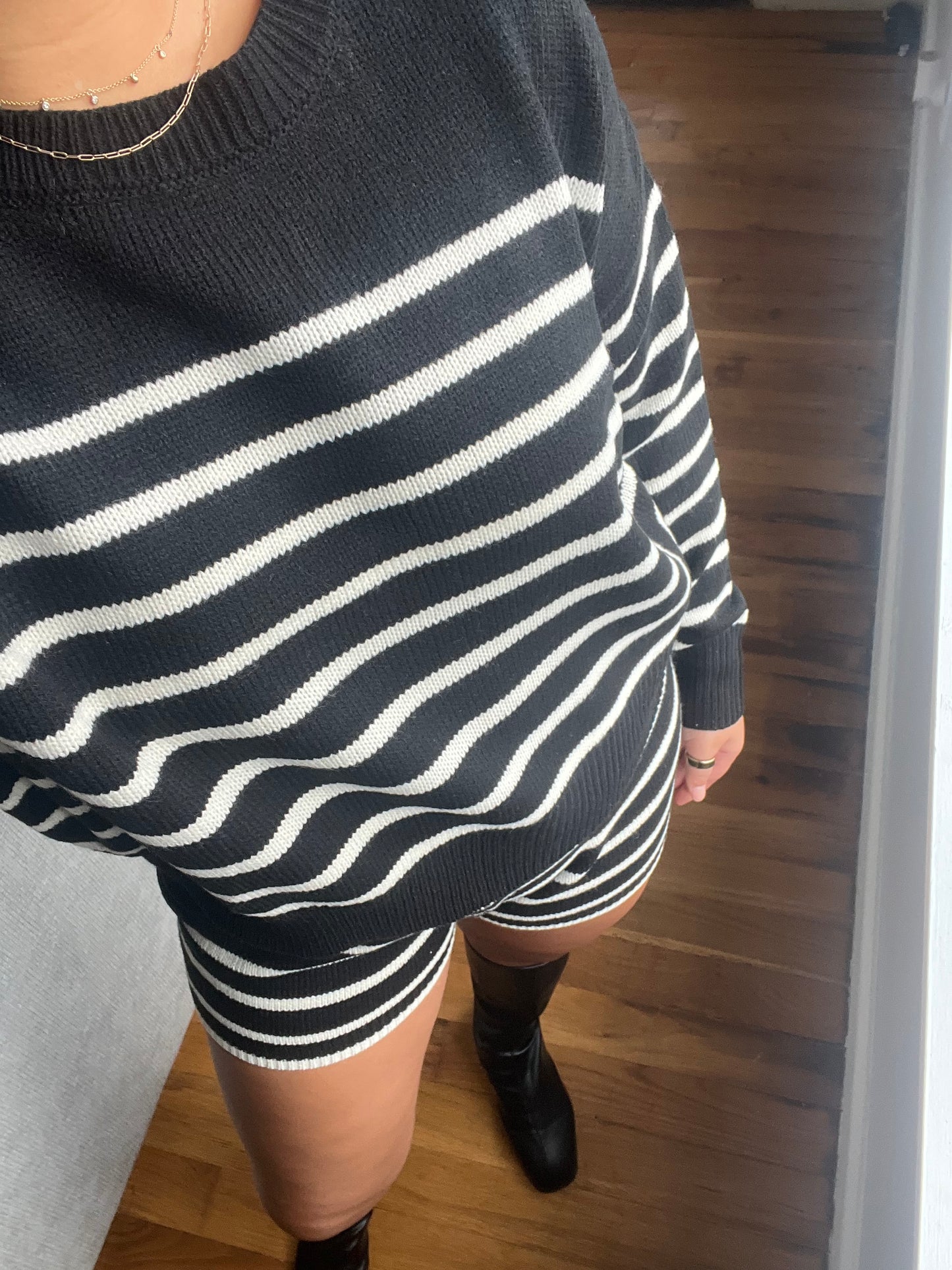 Sweater Shorts Set