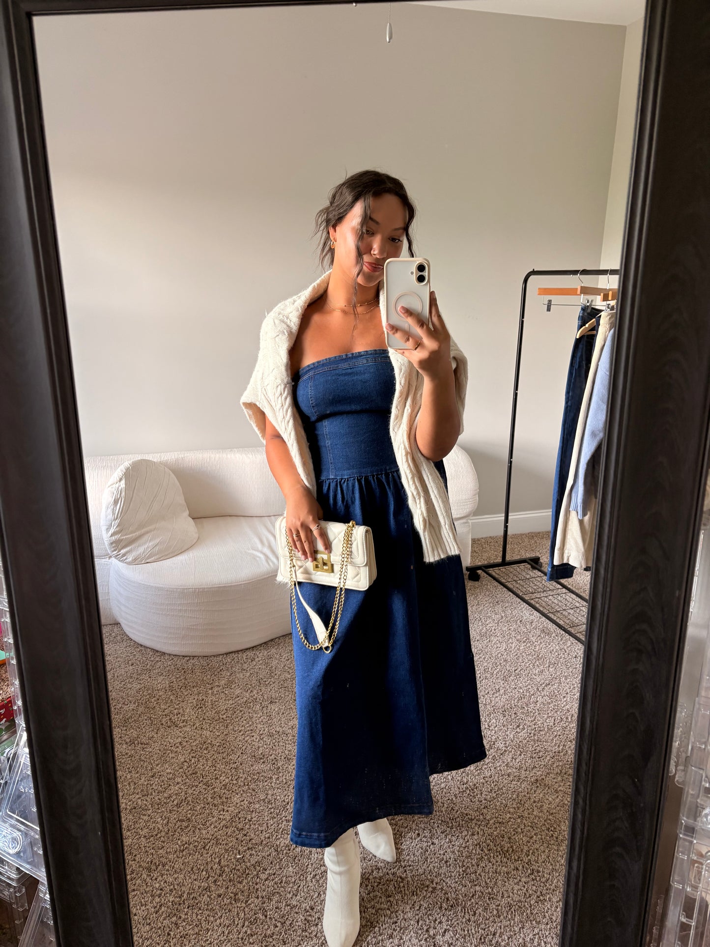the aurora midi dress