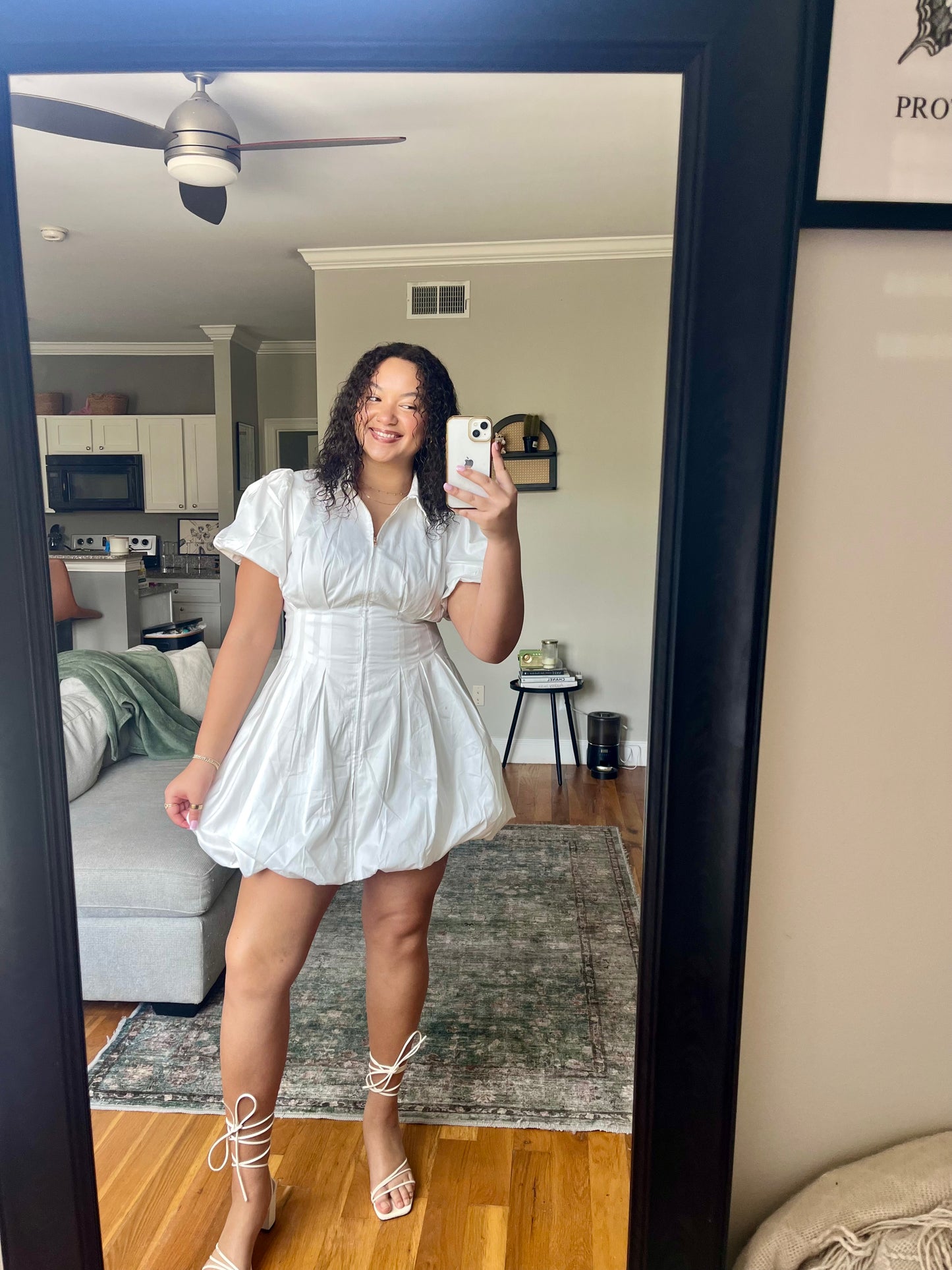 the simone dress - white