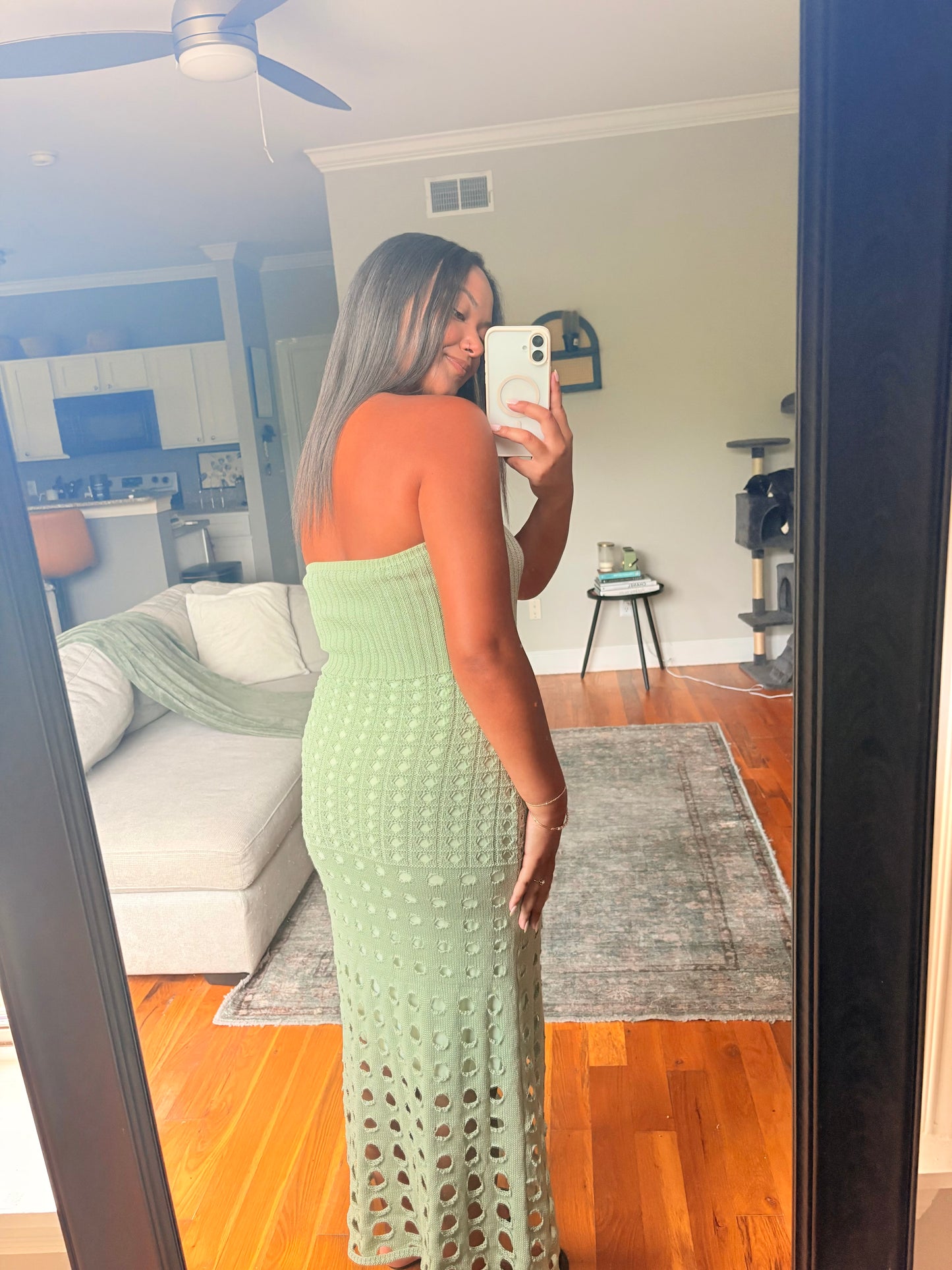 sun-kissed sage maxi dress
