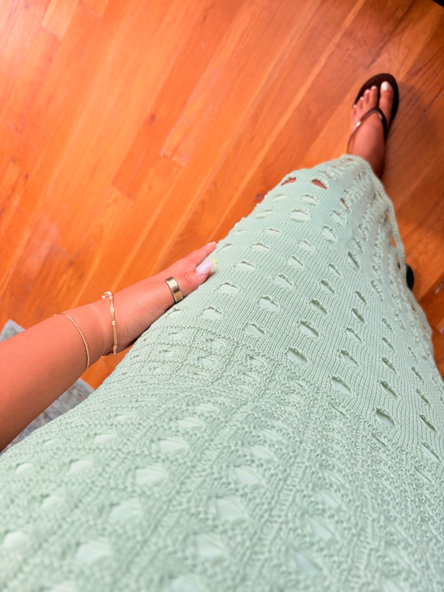 sun-kissed sage maxi dress