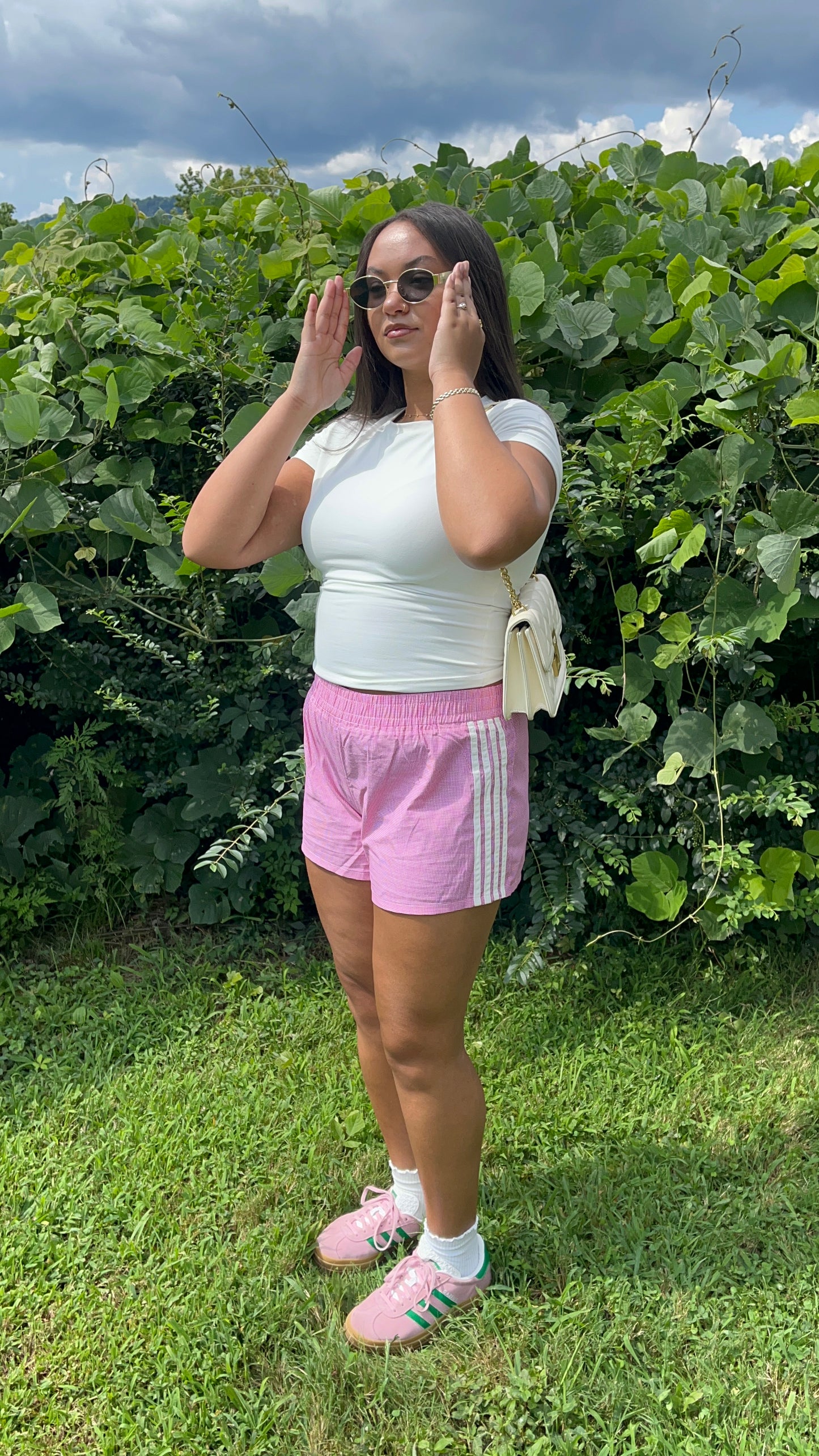 Pink Plaid Boxer Shorts