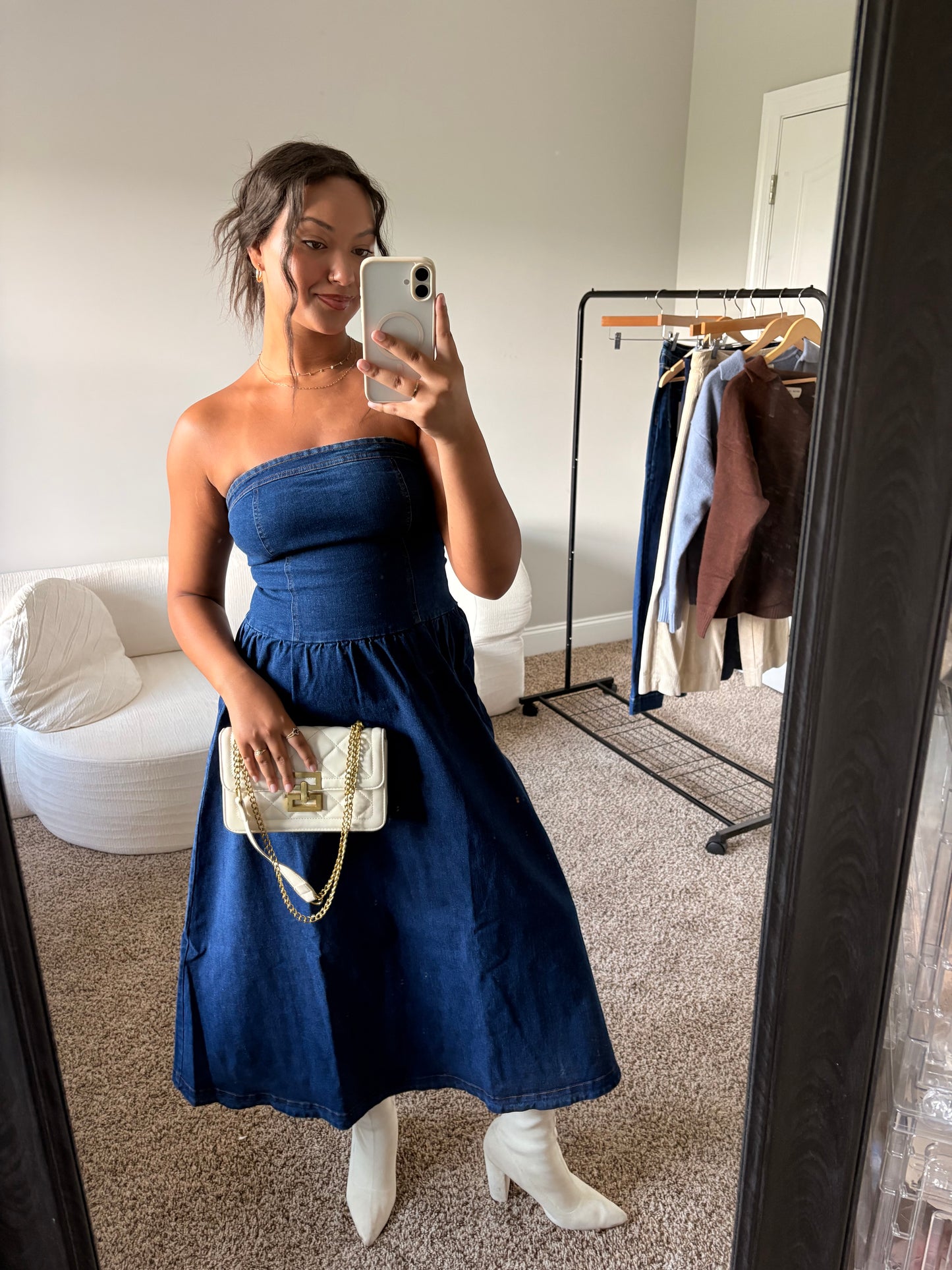 the aurora midi dress