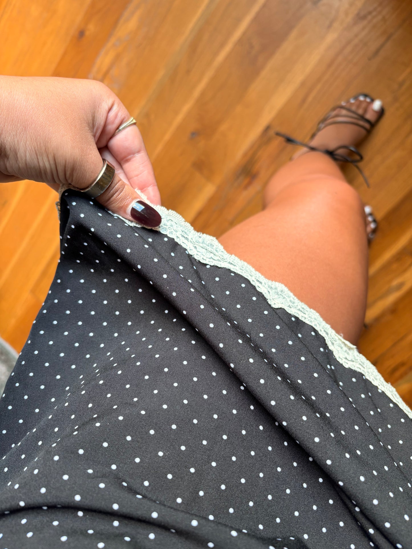 midnight charm mini dress