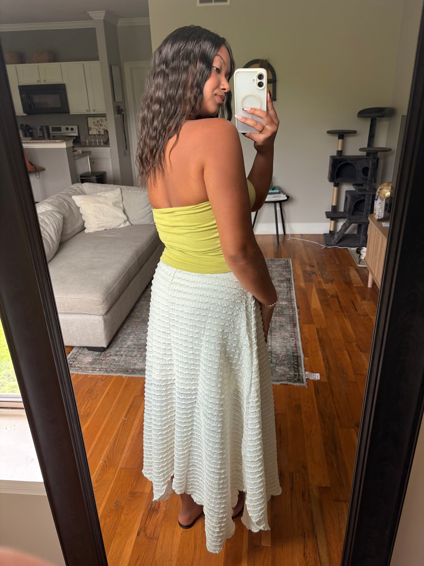 knit handkerchief midi