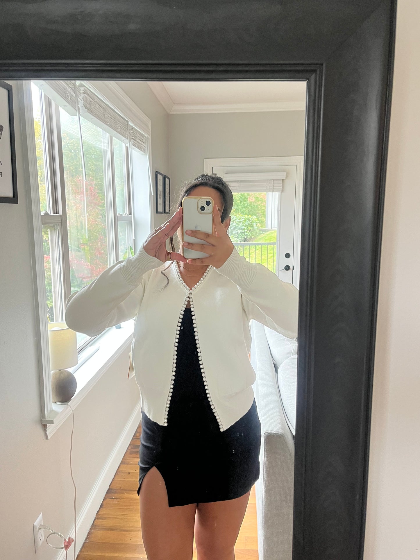 Pearl Trimmed Cardigan