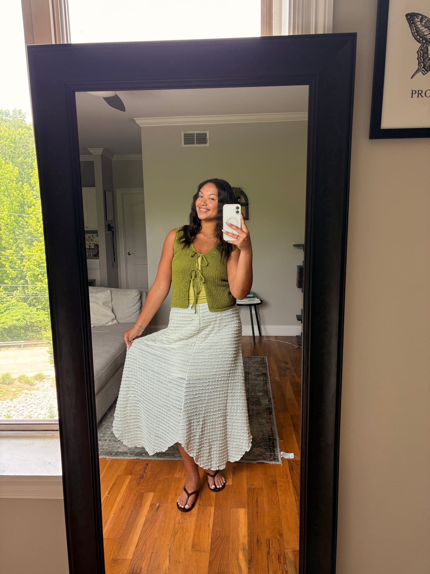 knit handkerchief midi