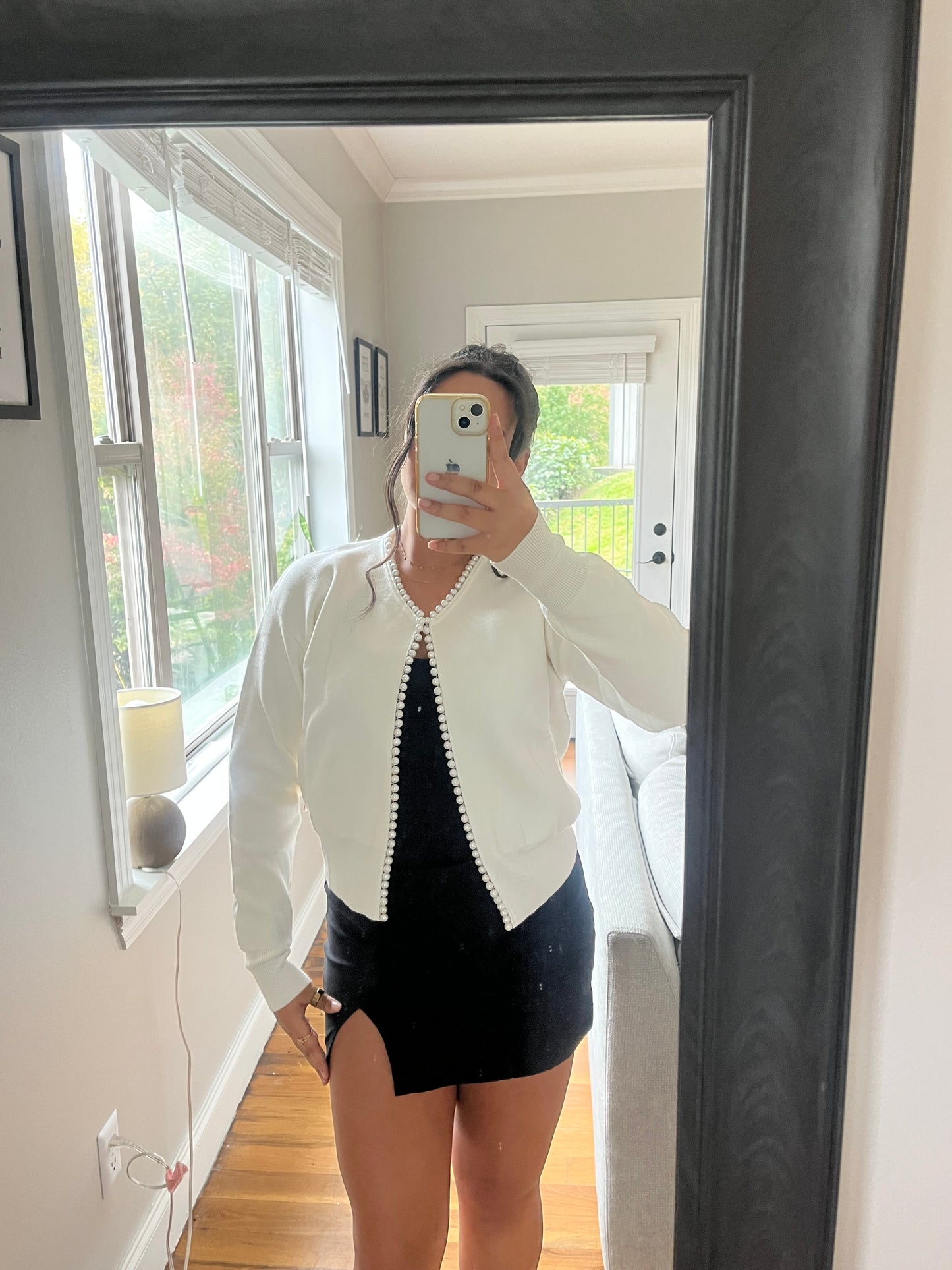 Pearl Trimmed Cardigan