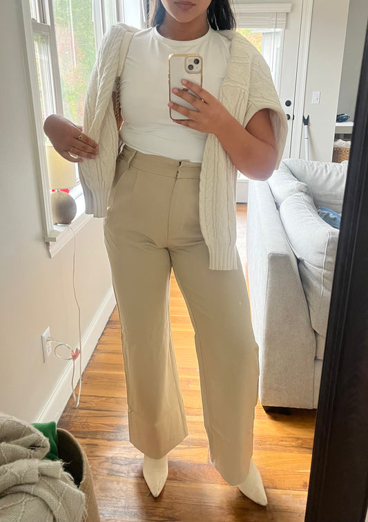 High Waisted Slouchy Trousers