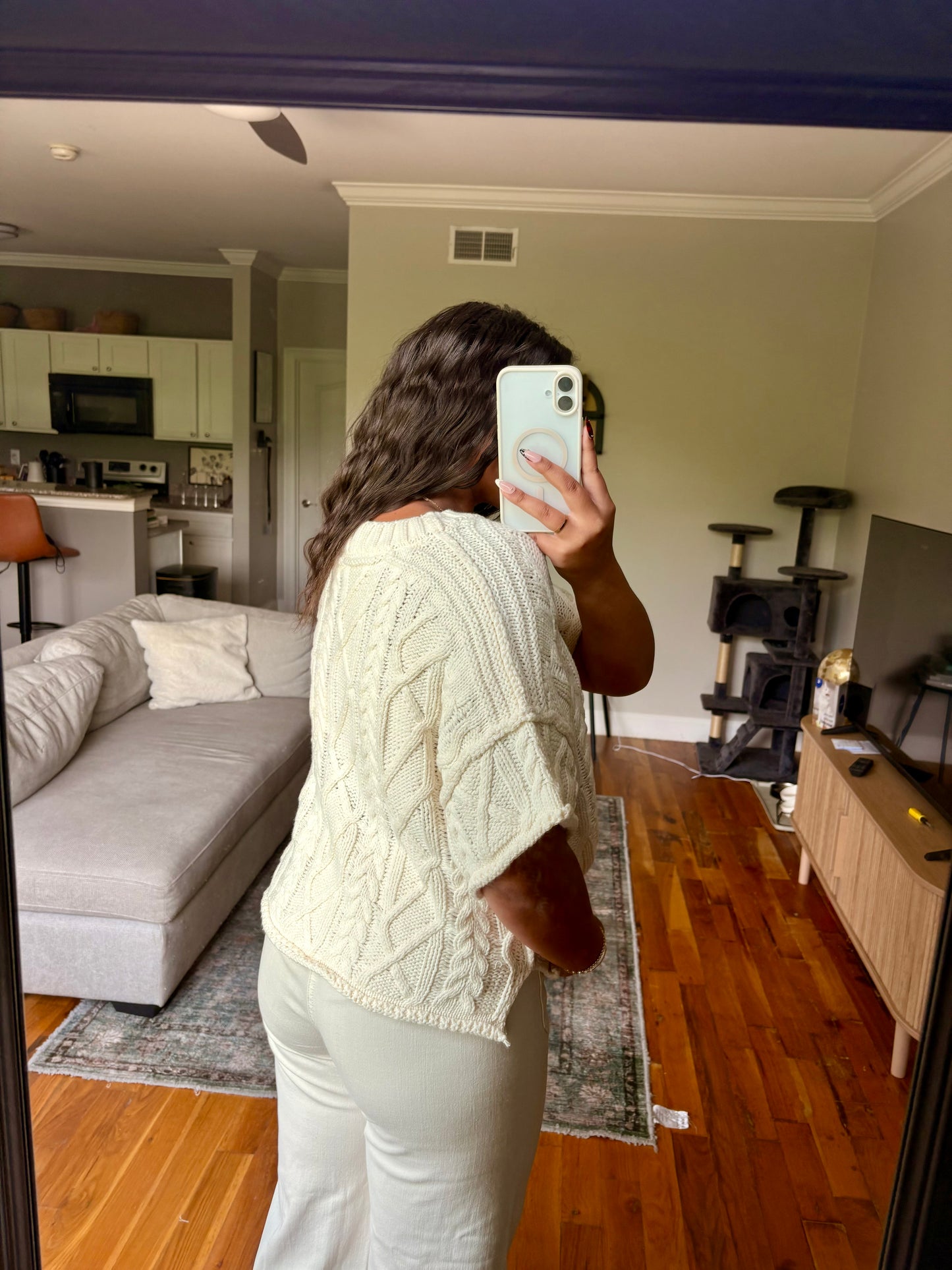 the olivia sweater — cream