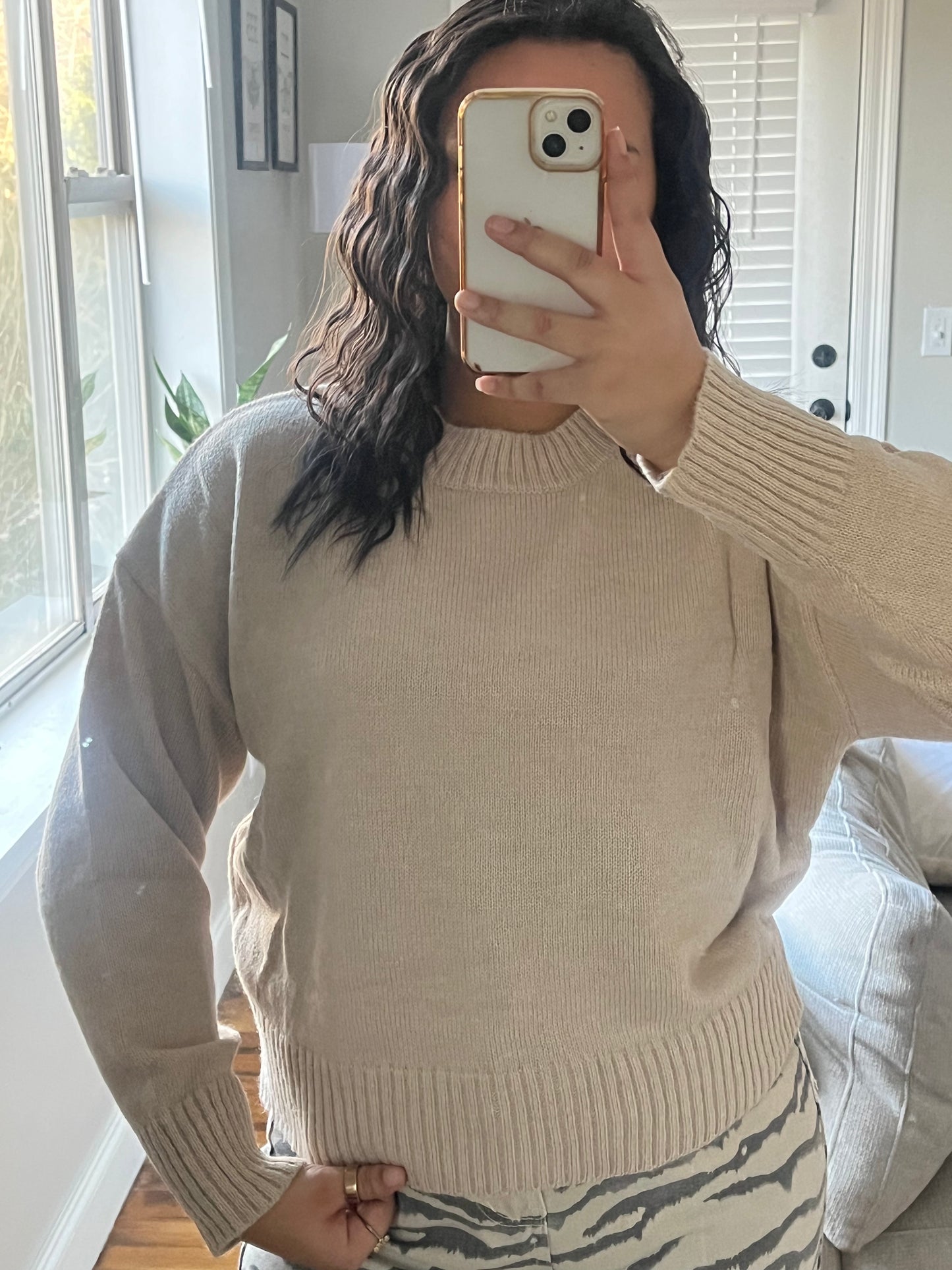 The Everyday Sweater — Khaki