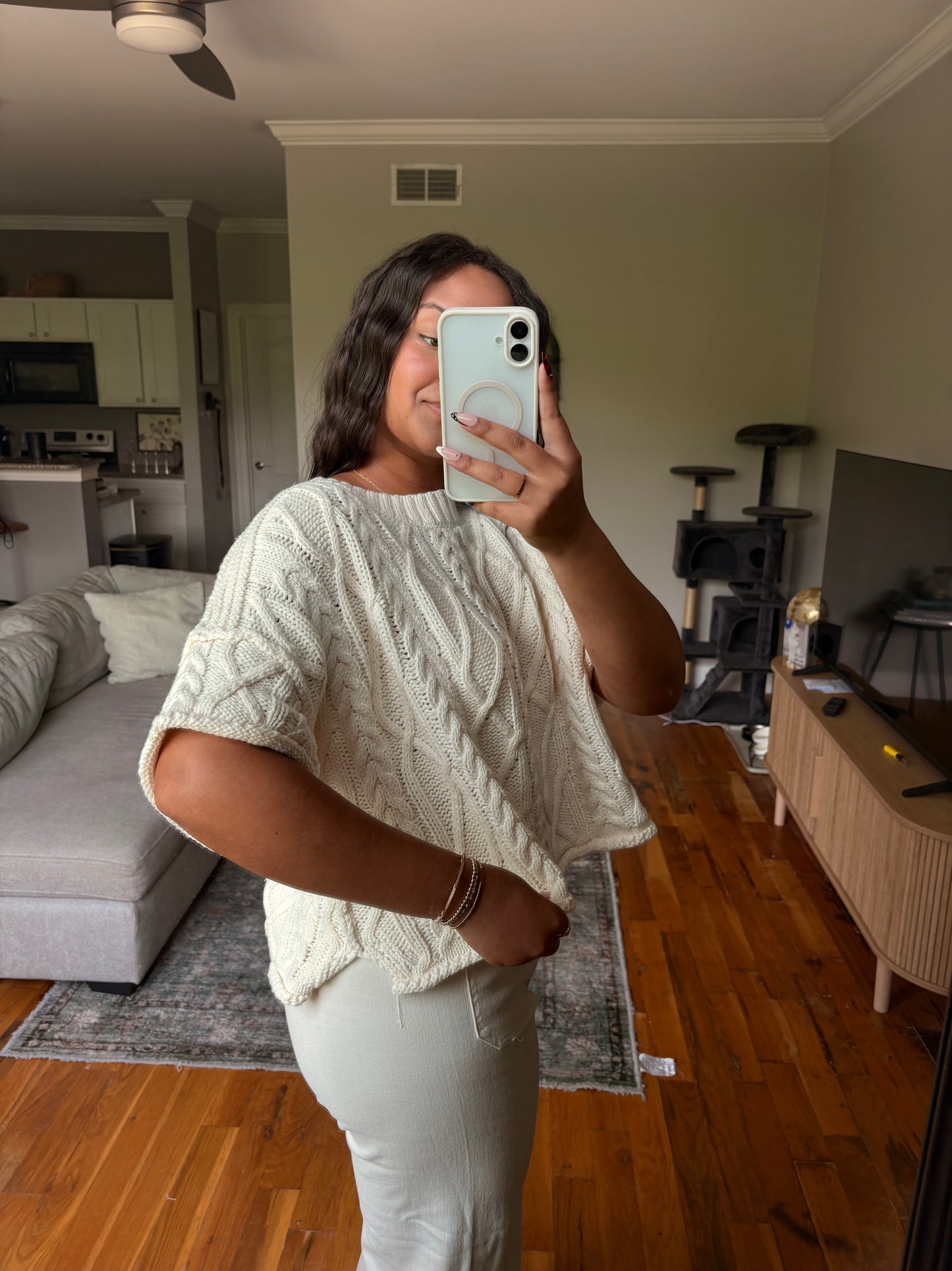 the olivia sweater — cream