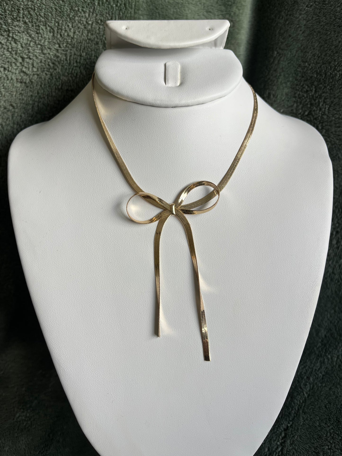 Herringbone Bow Necklace