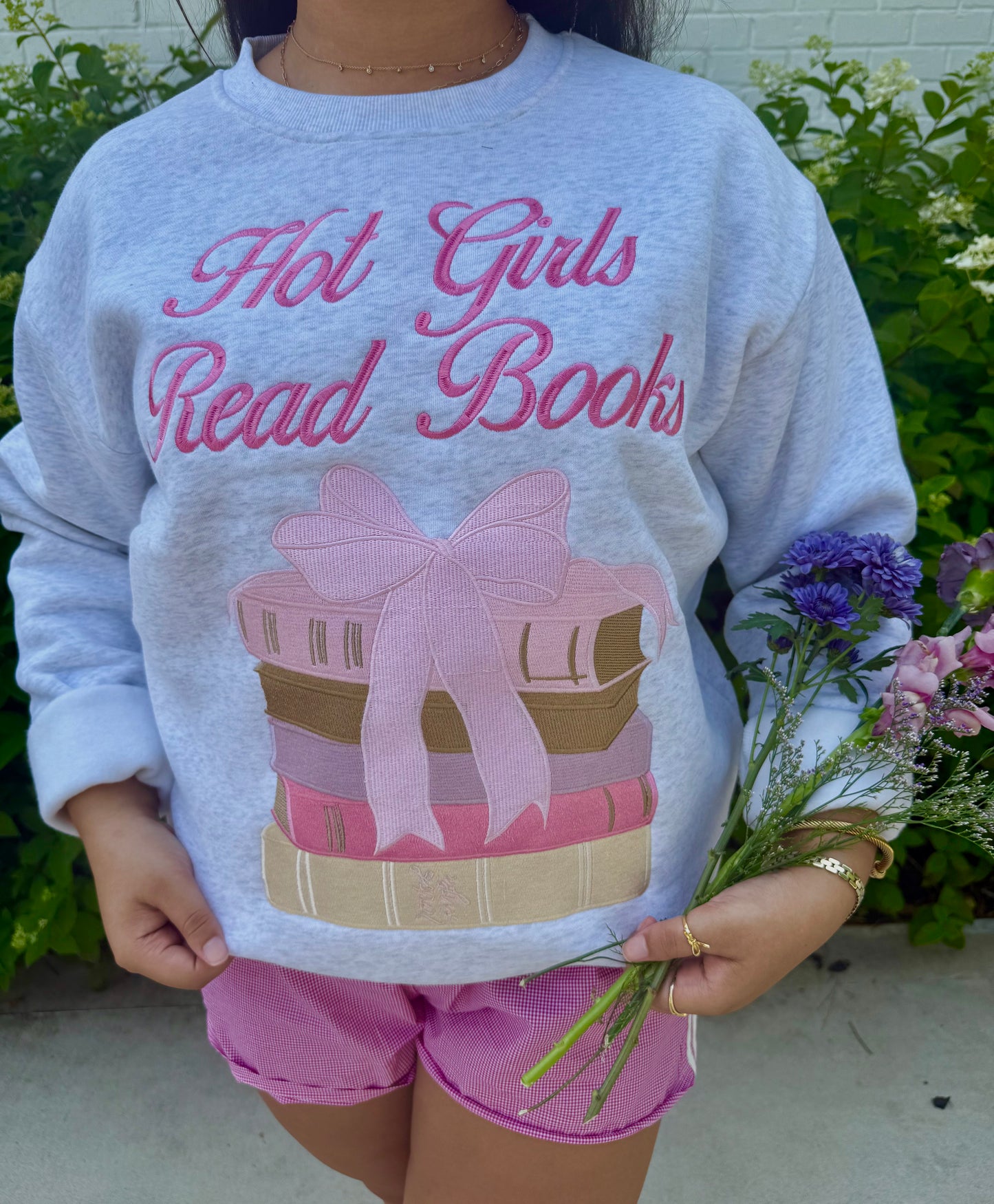 Hot Girls Read Books Crewneck