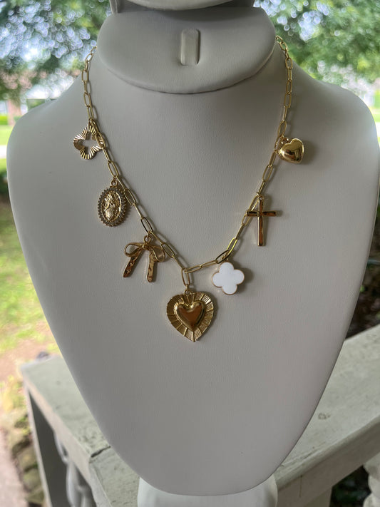 Bow Charm Necklace