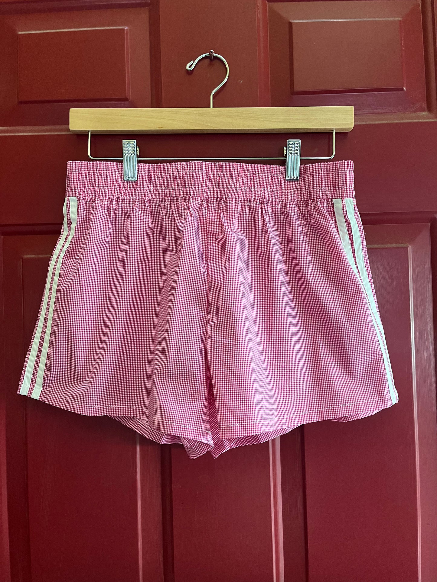 Pink Plaid Boxer Shorts